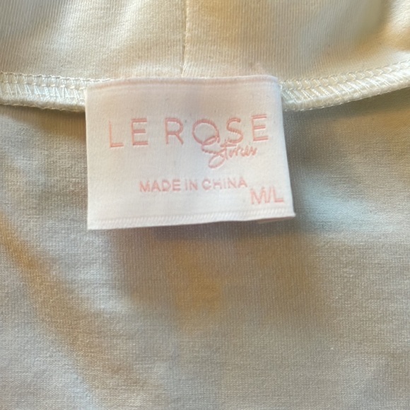 BELLA JERSEY LACE TRIM ROBE by LE ROSE - Picture 6 of 8